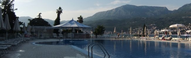 Ruhiges Hotel mit tollem Blick auf die Bucht von Kotor